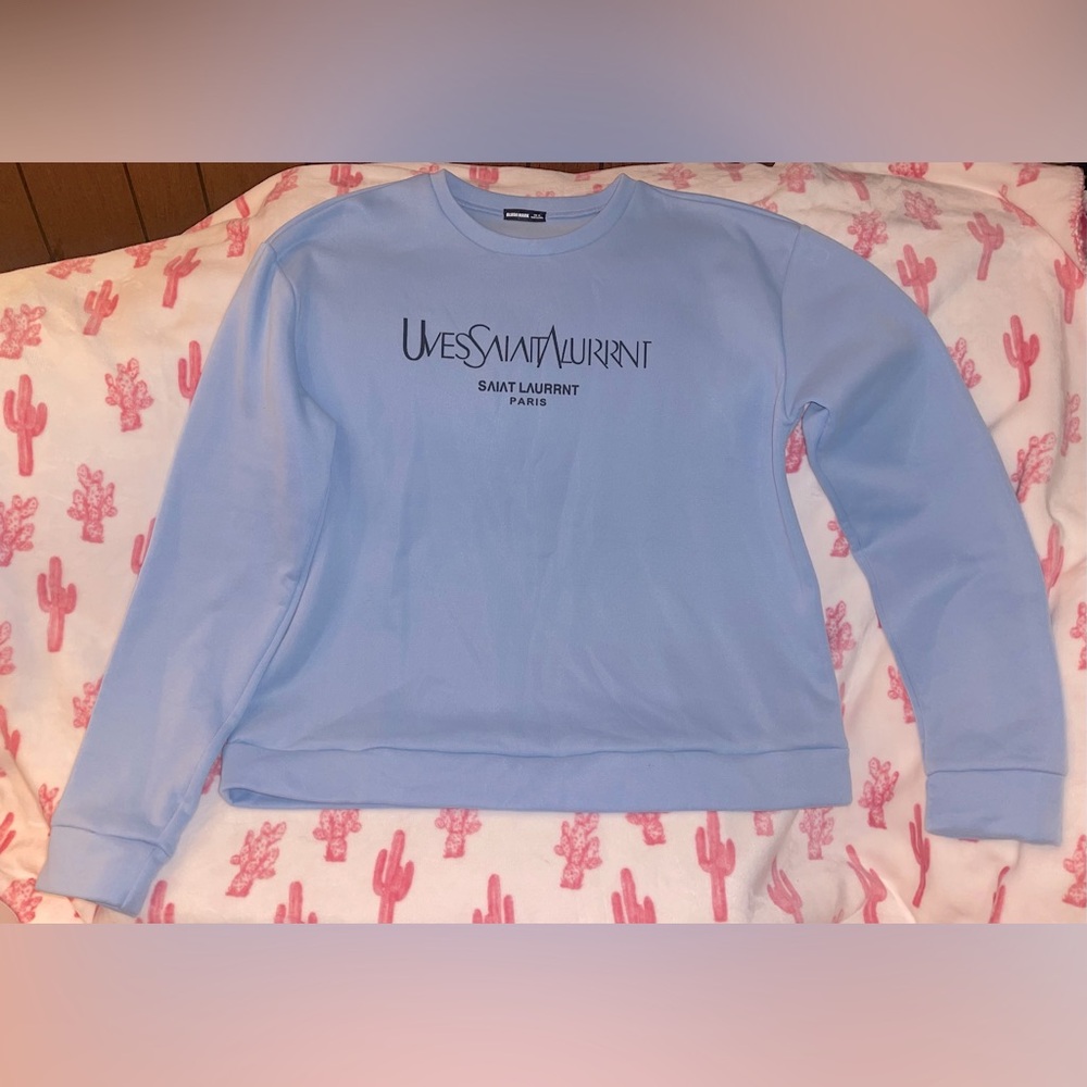 Blue sweatshirt